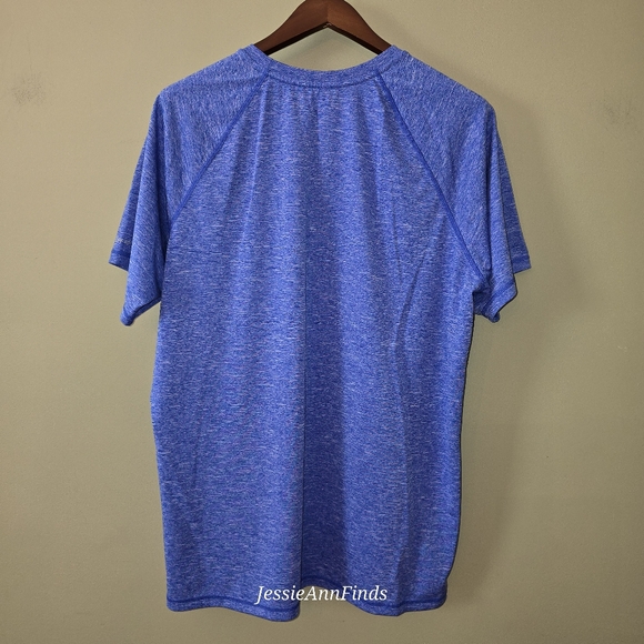 Nike Swim Blue Dri-Fit UPF 40+ Rash Guard Short Sleeve Shirt Men's Size XL - Picture 10 of 10